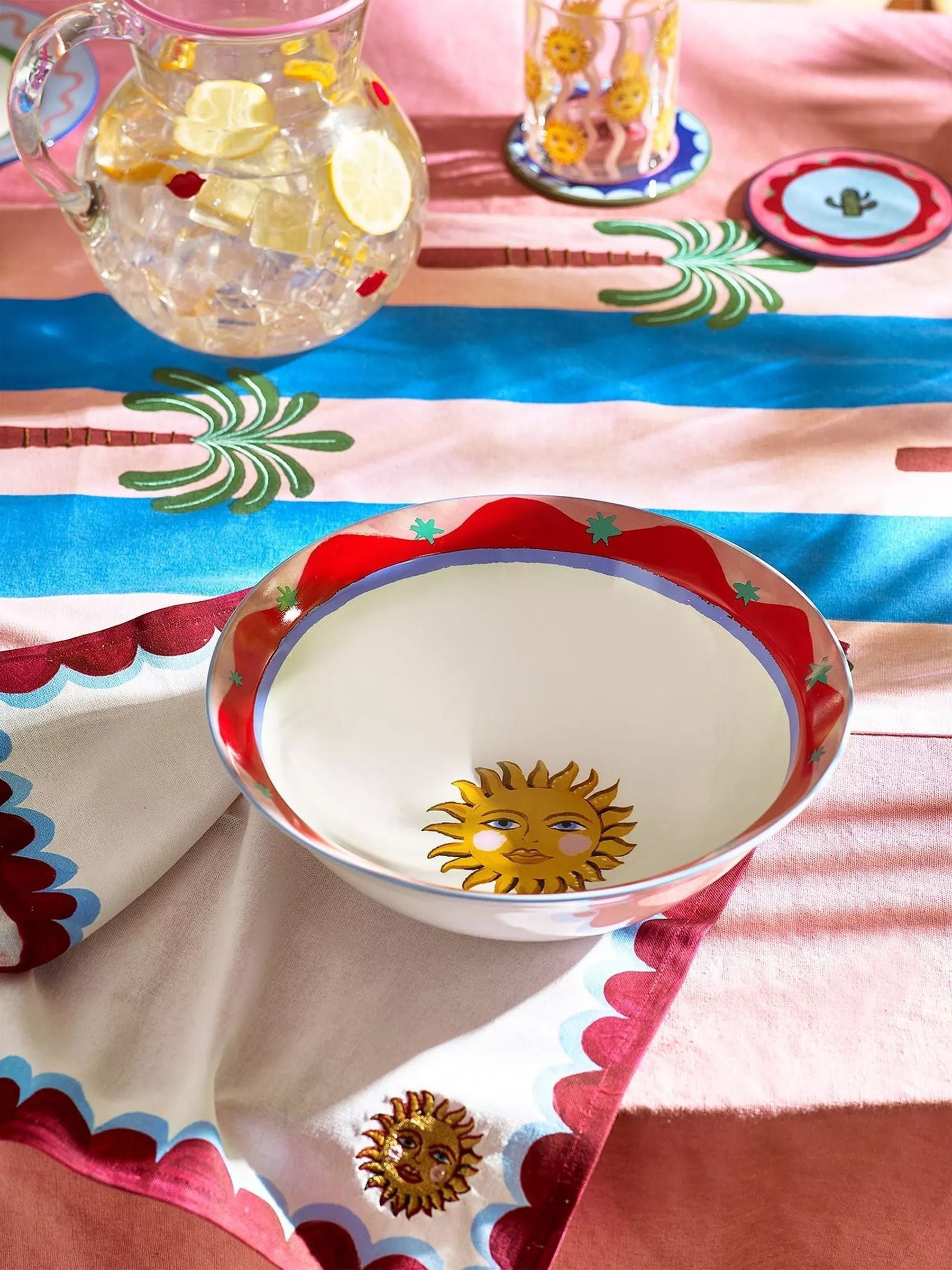 Eleanor Bowmer Electric Coast Sun serve bowl 27cm - British product