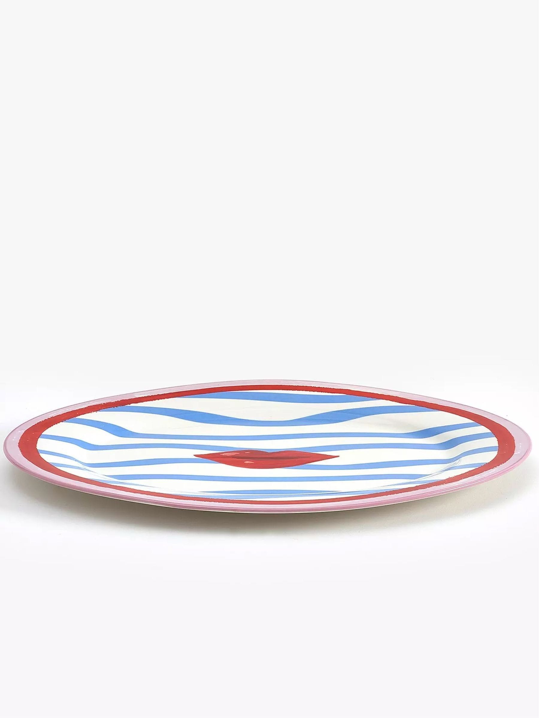 Eleanor Bowmer Multi Electric Coast Lips Serve Platter ONE - British product