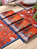 Joe Browns red Serene Bohemian napkins 4 pack, UK version