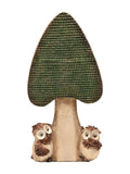 Owl and mushroom garden ornament 42cm - British product