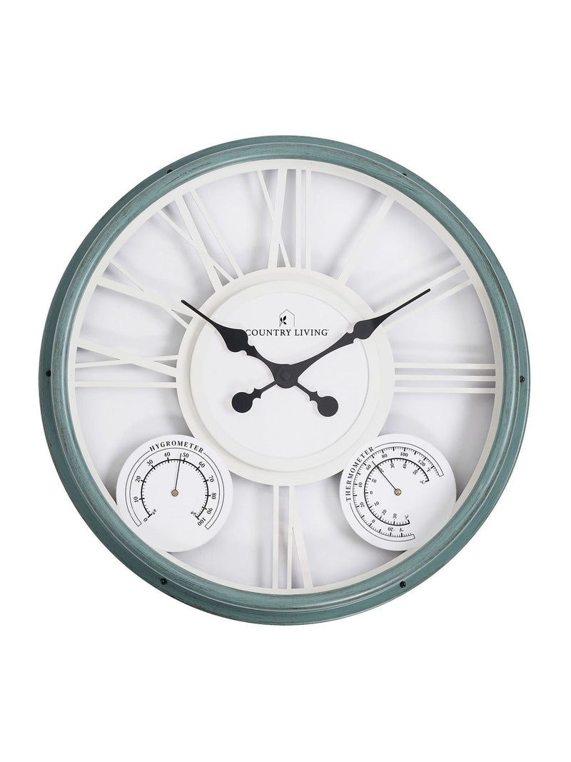 Country Living blue garden clock 18-inch - British product