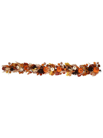 Country Living Orange Autumn Decorative Garland 6-foot