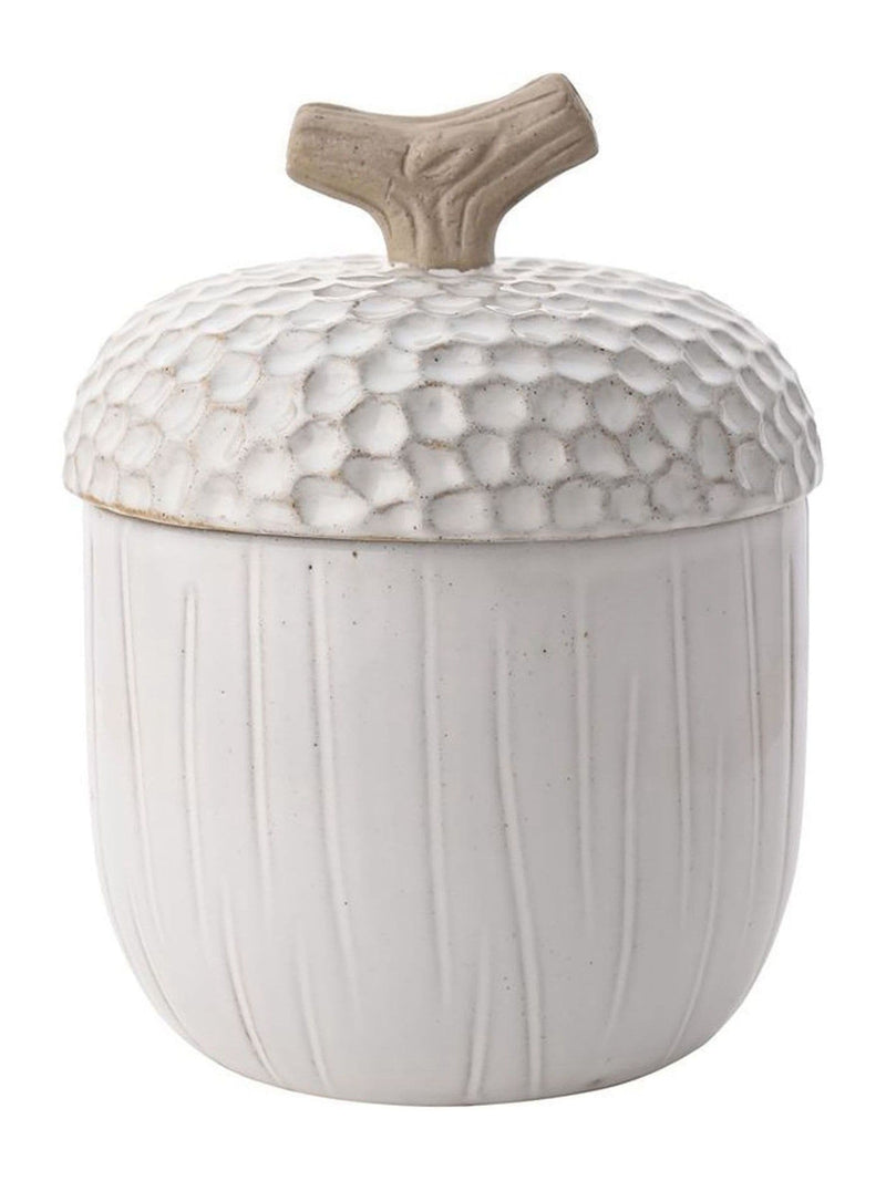 Country Living White Large Acorn Storage Jar
