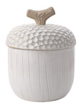 Country Living White Large Acorn Storage Jar