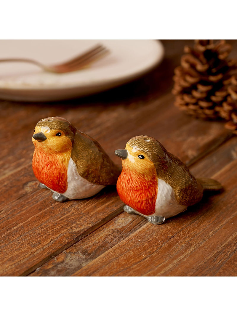 Country Living Brown Robin salt and pepper pots - British product