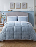 Night Lark gingham 10.5 tog coverless duvet set, UK version