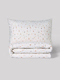2 Pack Teal Blue Terrazzo Duvet Cover and Pillowcases Set