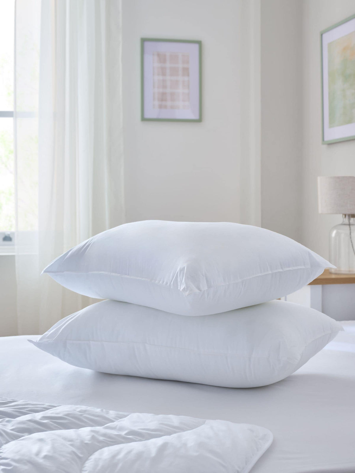 Fresh Cotton Firm Pillows 2 Pack - British product