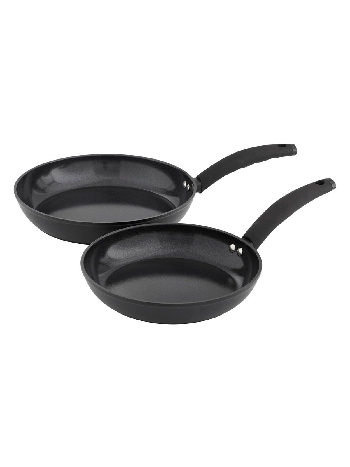 Swan Black Stealth frying pan set 24cm and 28cm (British brand)