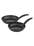 Swan Black Stealth frying pan set 24cm and 28cm (British brand)