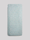 Blue terrazzo fitted sheets 2 pack for baby beds - British product