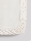 Blue terrazzo fitted sheets 2 pack for baby beds - British product