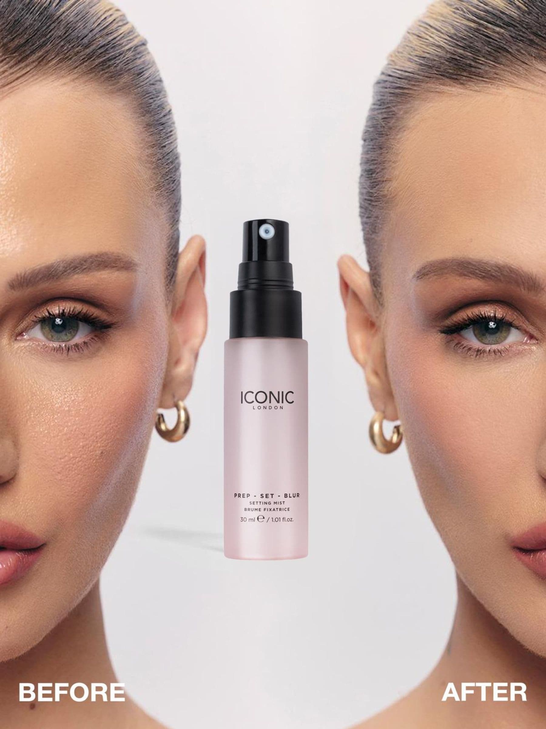 ICONIC London Prep Set Blur Makeup Setting Spray Travel Size