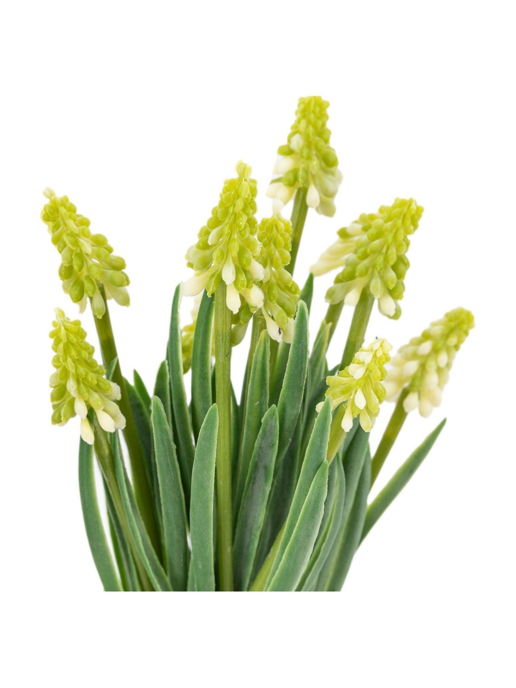 Gallery Home set of two white faux spring hydrangea in ceramic pots - British product