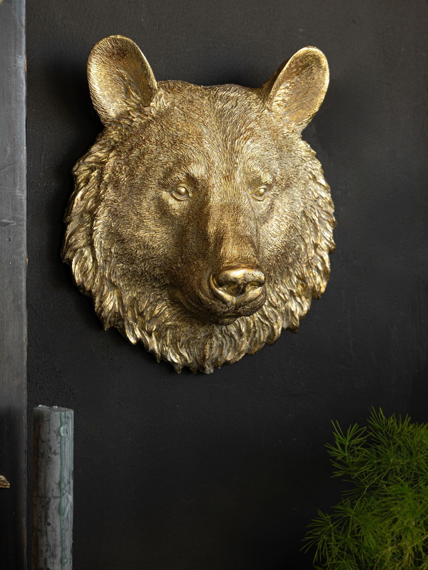 Rockett St George Gold Bear Wall Ornament