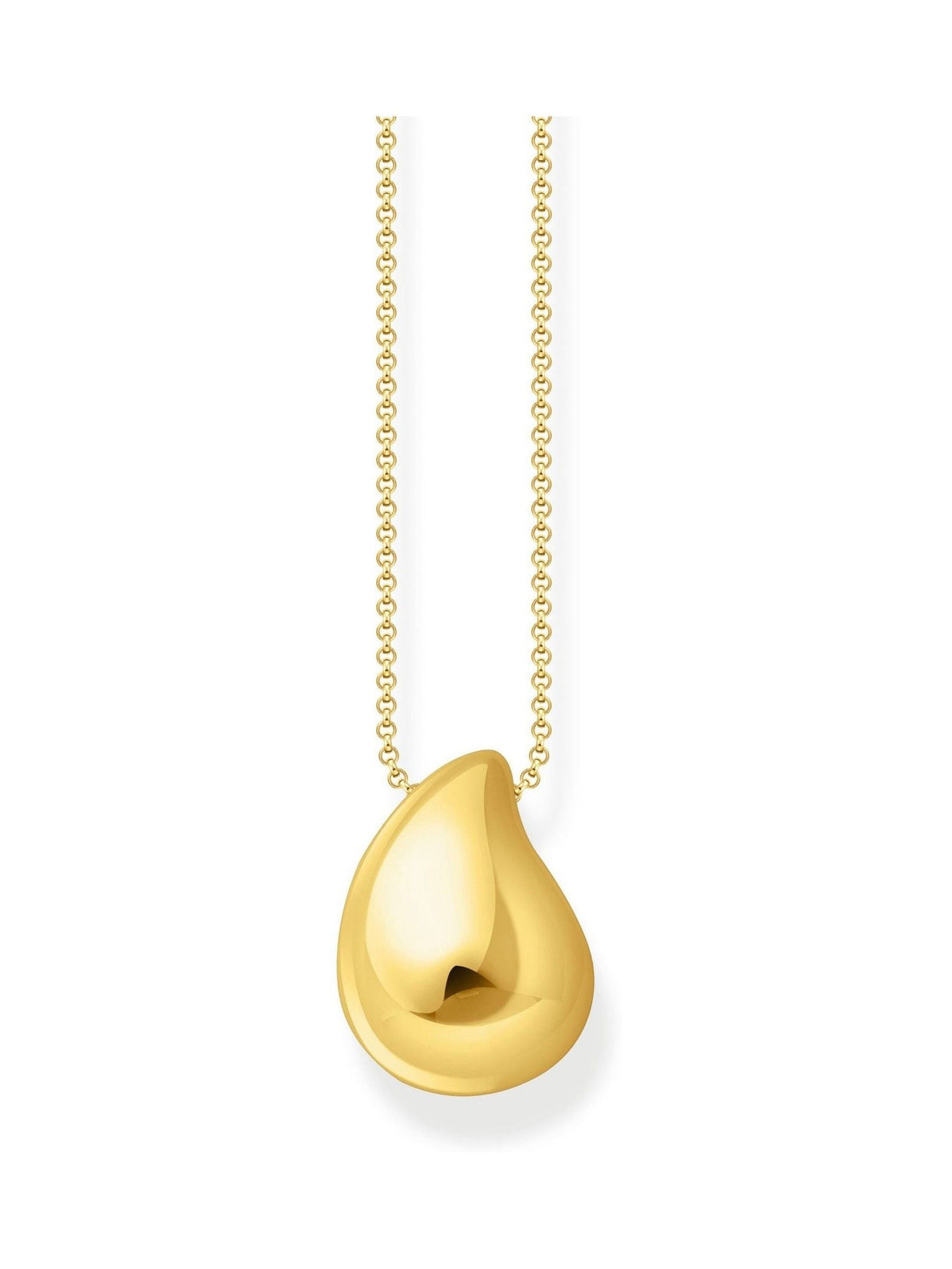 Thomas Sabo Gold Tone Timeless Shapes Drop Pendant Necklace (British brand)