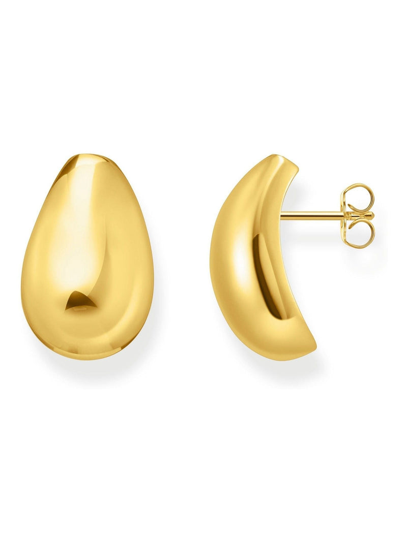 Thomas Sabo gold tone rounded earrings (British brand)