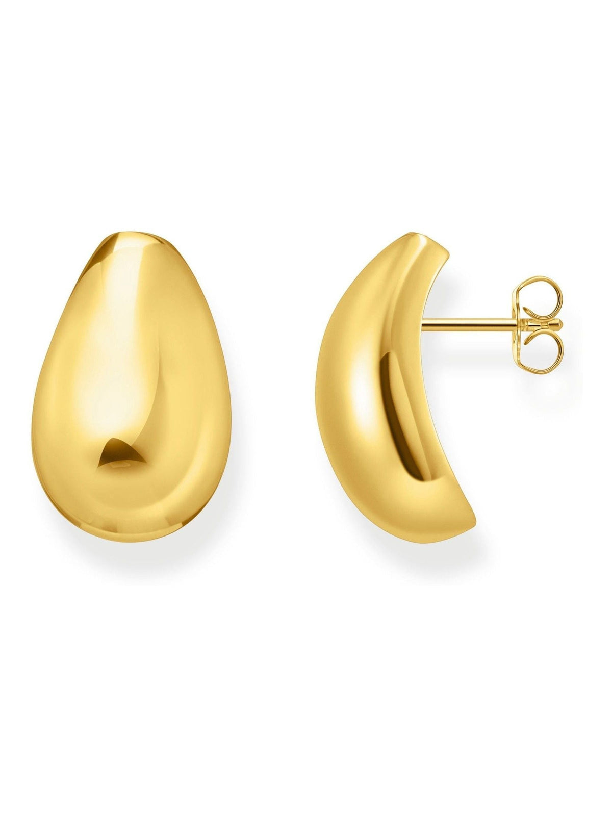 Thomas Sabo gold tone rounded earrings (British brand)