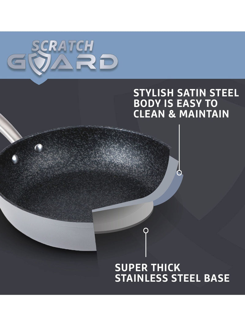 Prestige Silver Scratch Guard frying pan 29cm, imported from the UK