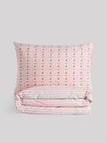 Pink Cherry Bow Duvet Cover and Pillowcase Set