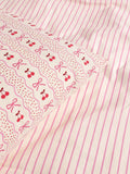 Pink Cherry Bow Duvet Cover and Pillowcase Set