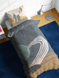 Jay Franco Black Star Wars Millennium Falcon Death Star 100% Cotton Duvet Cover and Pillowcase Set