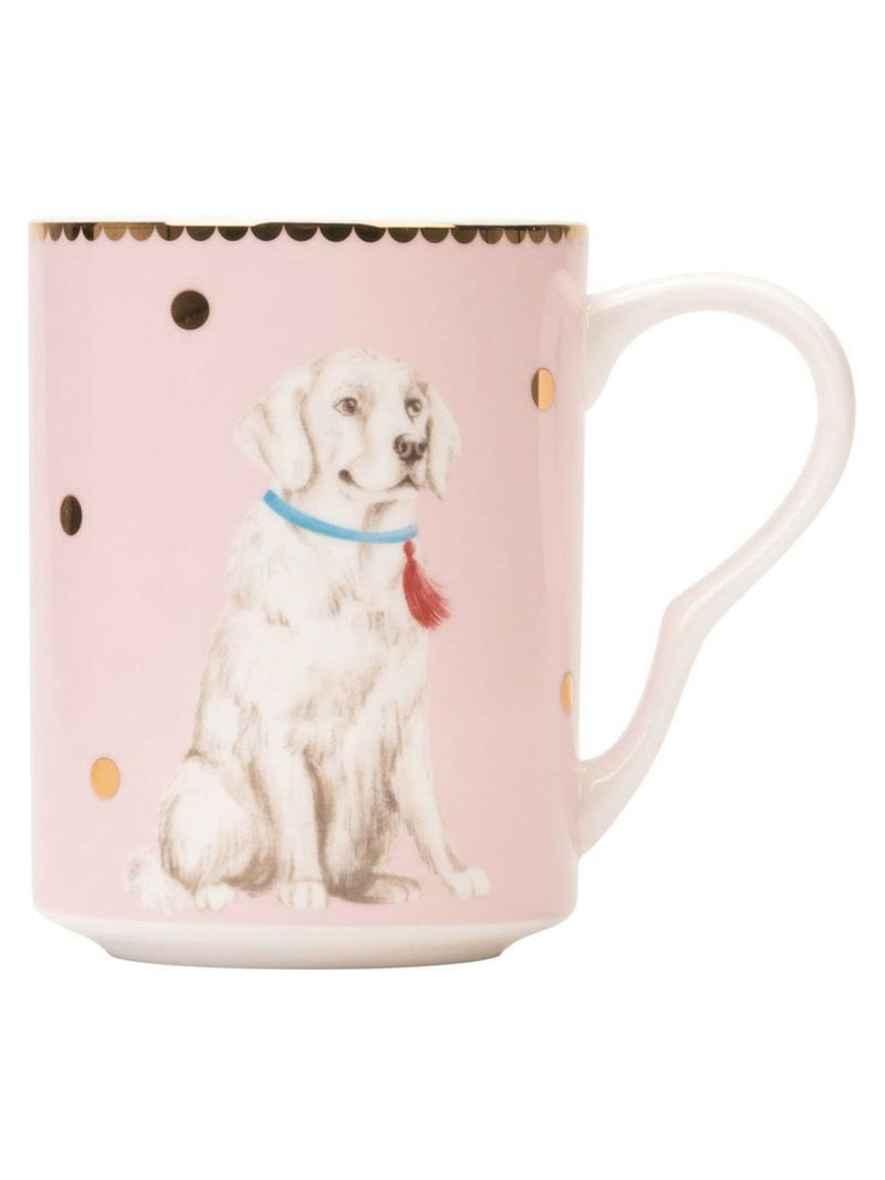 Yvonne Ellen Pink Sausage Dog & Labrador Mug Set