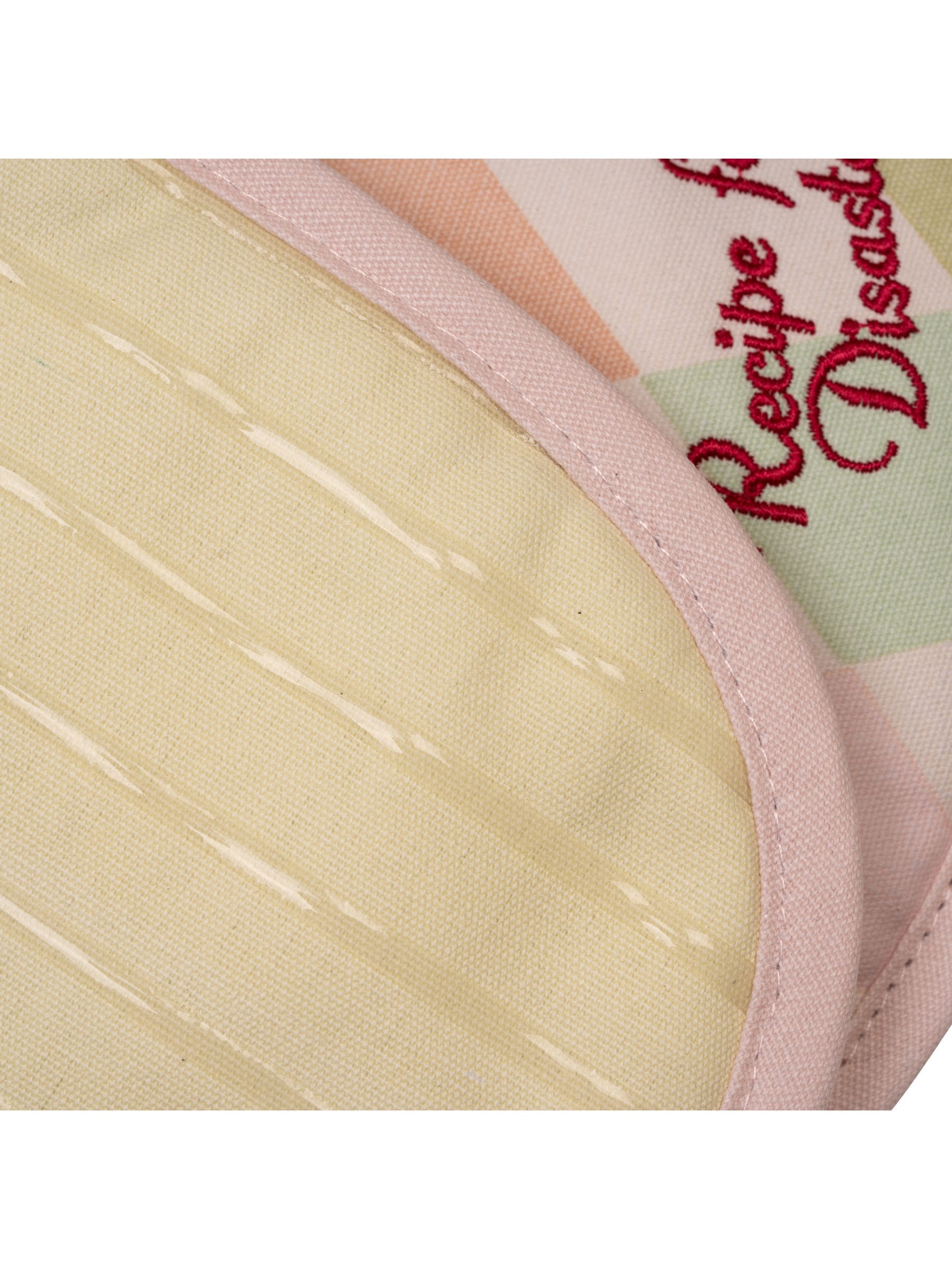 Yvonne Ellen White Harlequin double oven glove (British brand)