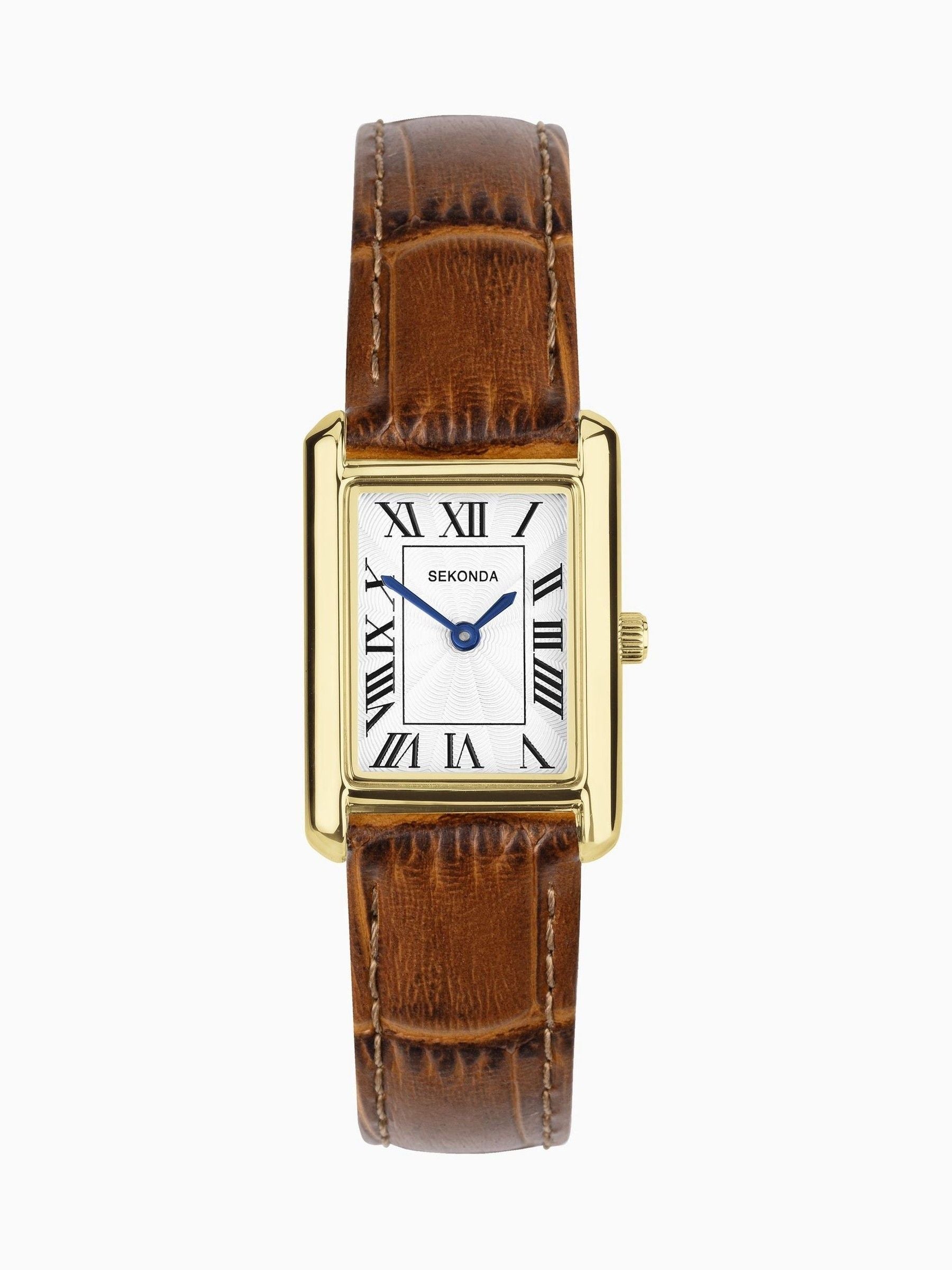 Sekonda Colette Brown Leather Strap Watch 22mm (British brand)