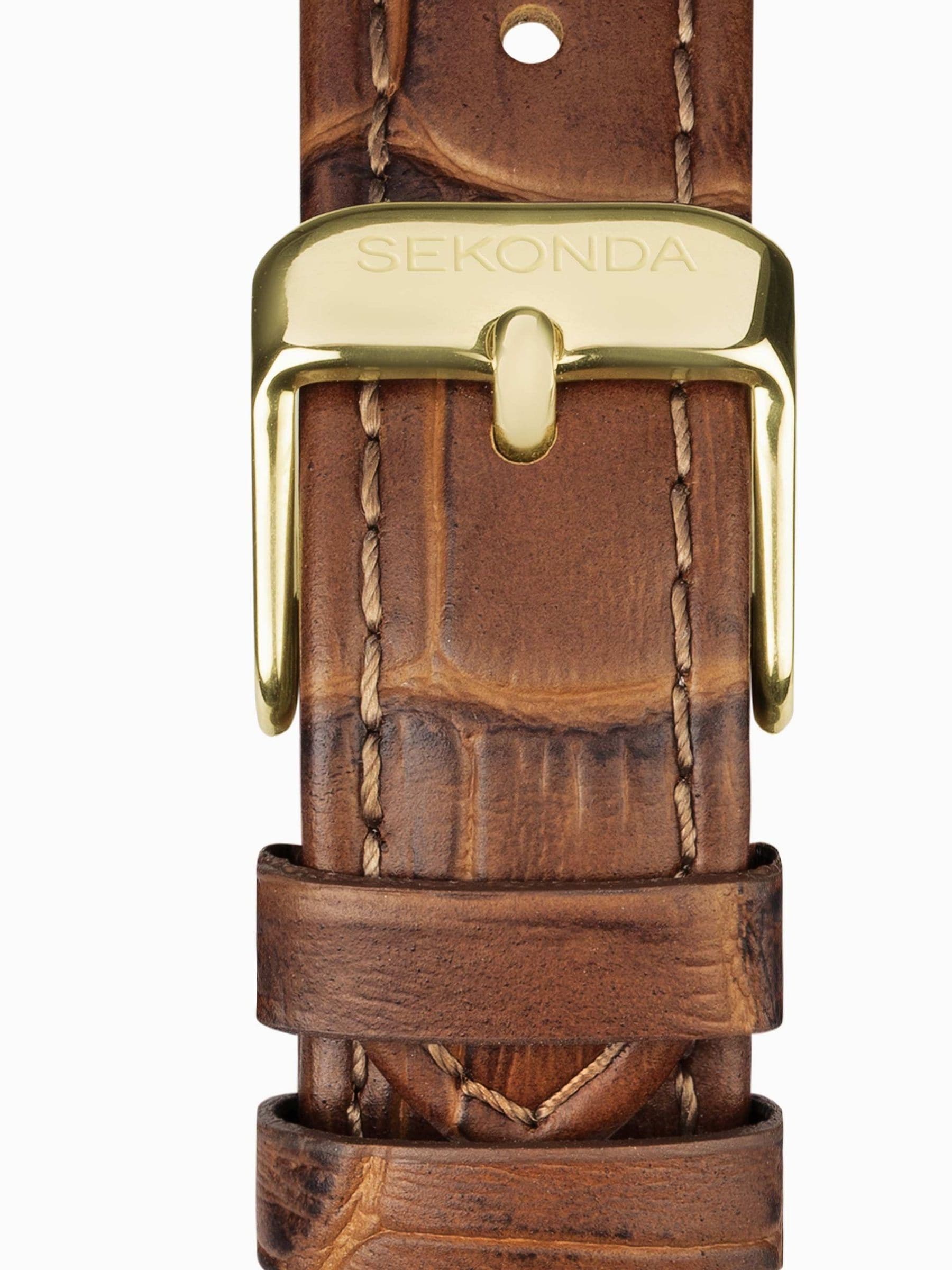 Sekonda Colette Brown Leather Strap Watch 22mm (British brand)