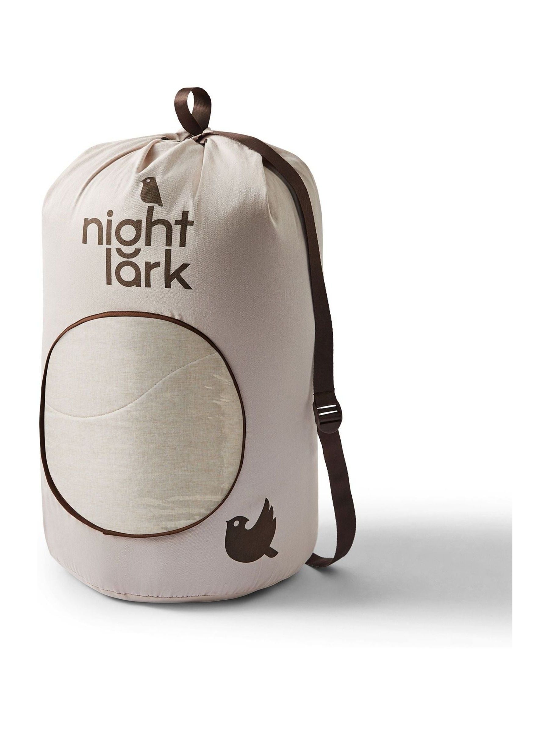 Night Lark Natural Oat 4.5 Tog coverless duvet set, imported from the UK