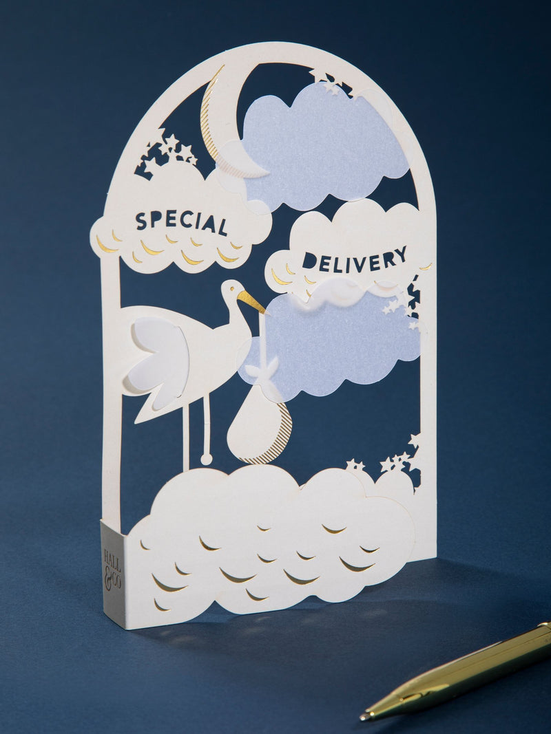Hallmark 3D New Baby Card 17.5cm x 11.5cm, UK version