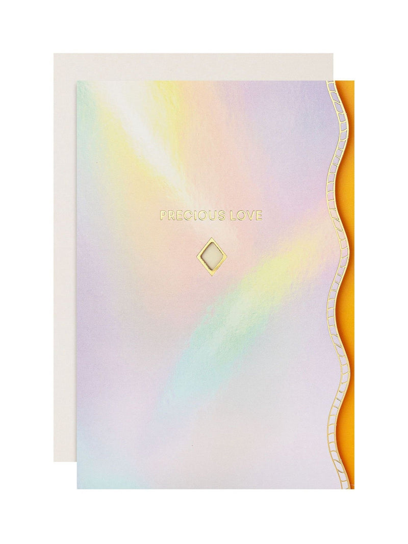 Hallmark Pink White Premium 'Precious Love' Card - Vivid Aura