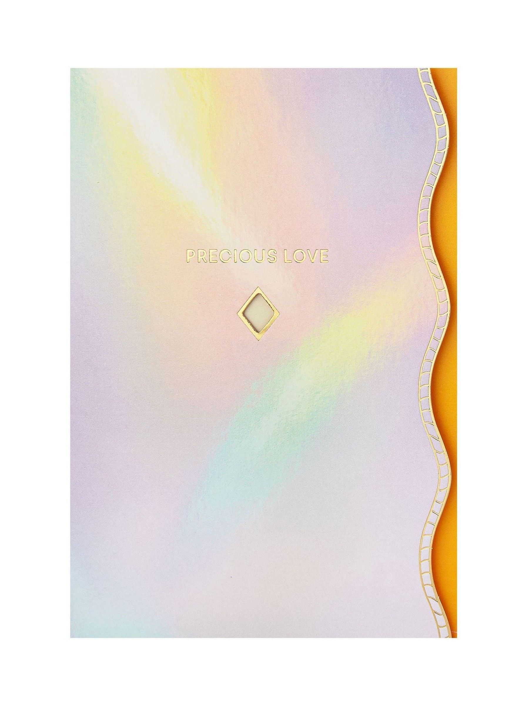Hallmark Pink White Premium 'Precious Love' Card - Vivid Aura