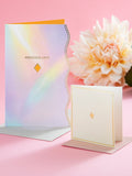 Hallmark Pink White Premium 'Precious Love' Card - Vivid Aura