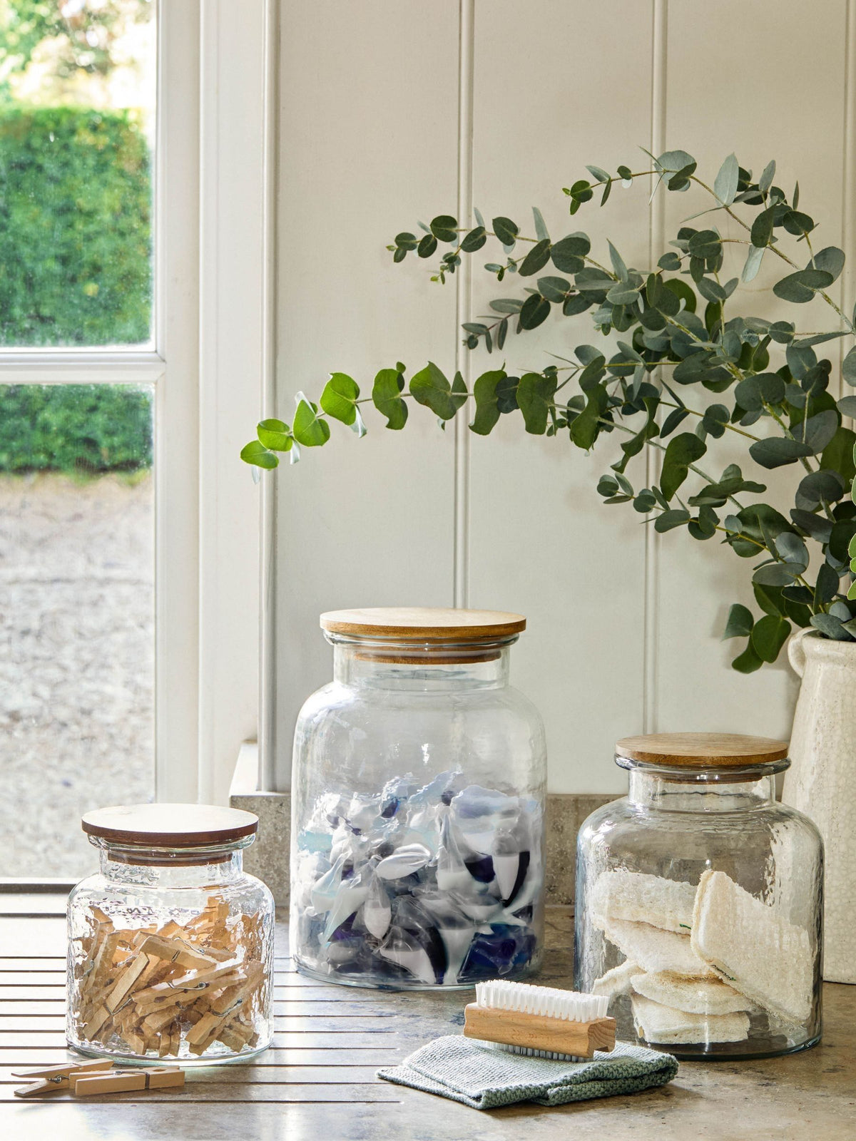 Garden Trading Clear and Natural Hawling Storage Jar, UK version
