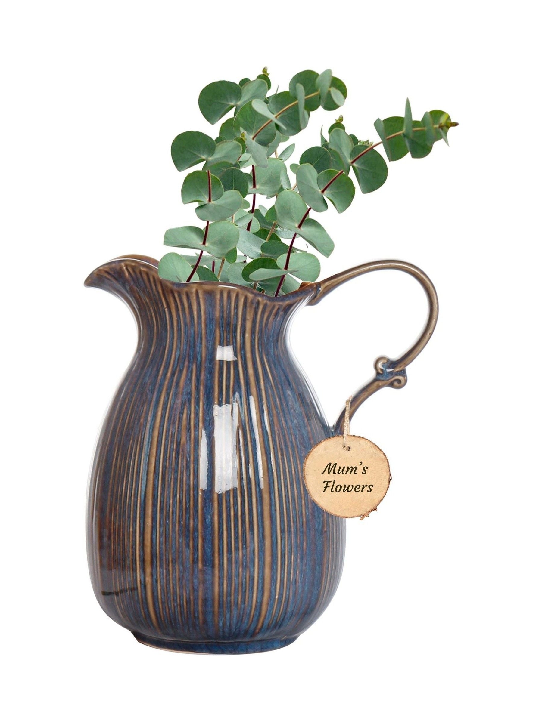 Dibor Aegean Fluted Pitcher Vase 24cm - British product