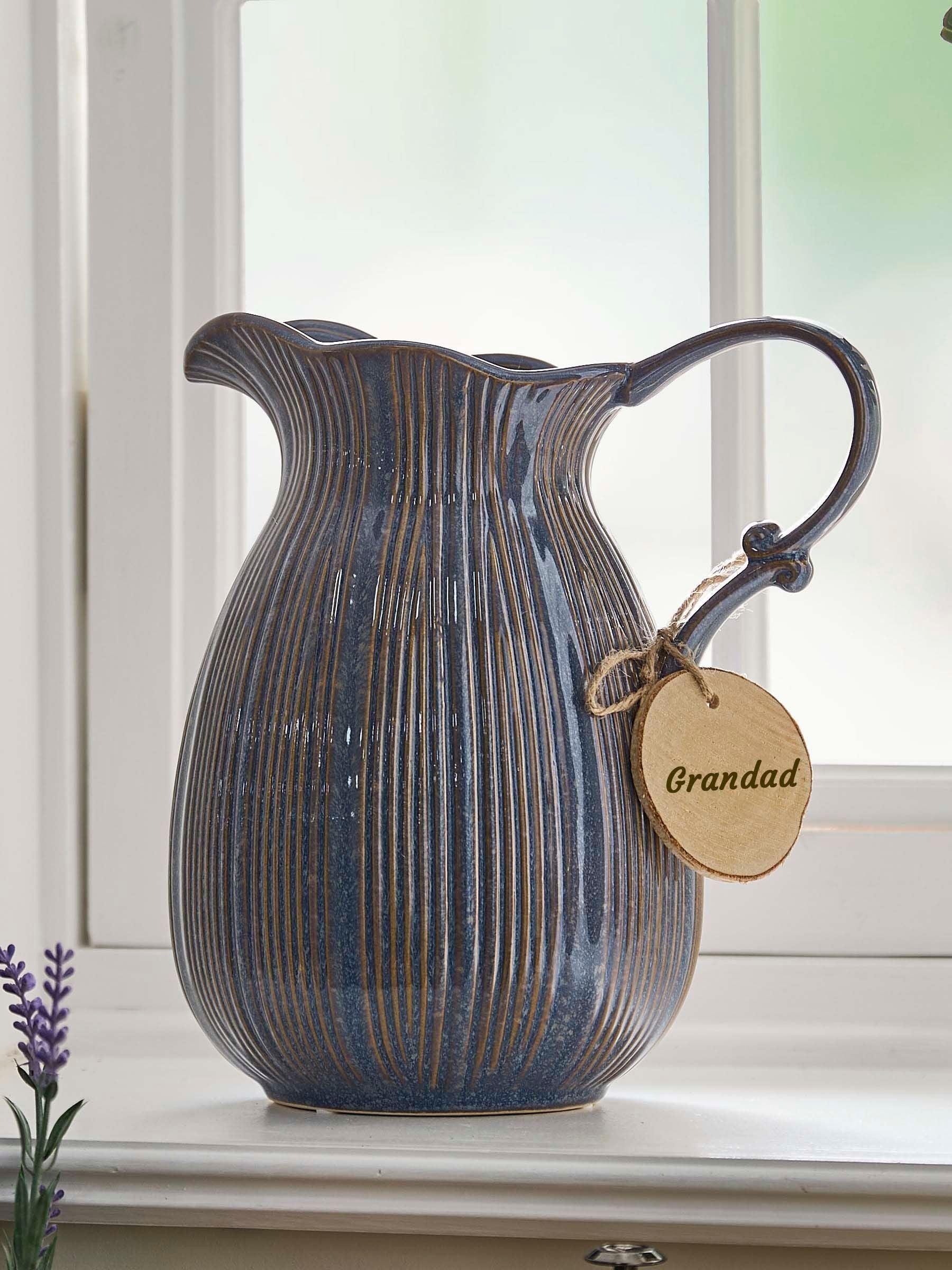 Dibor Aegean Fluted Pitcher Vase 24cm - British product