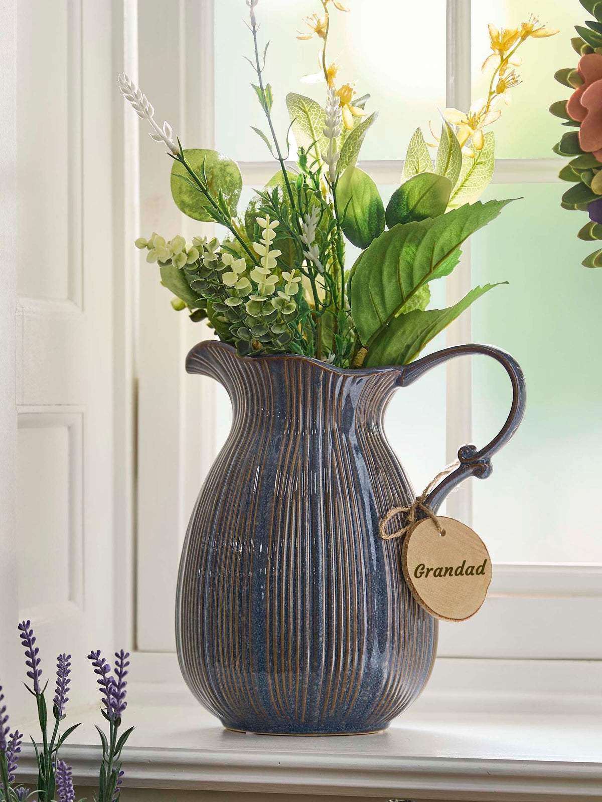Dibor Aegean Fluted Pitcher Vase 24cm - British product