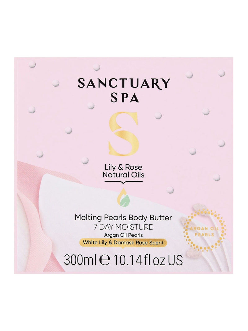 Sanctuary Spa Lily & Rose Natural Oils Melting Pearls Body Butter 300ml