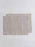 Secret Linen Store Natural Sid Stripe 100% Linen Placemats