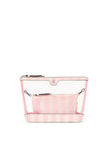Victoria's Secret iconic stripe pink 2 piece makeup bag set (British brand)