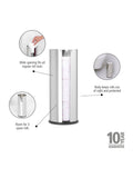 Brabantia Brilliant Steel ReNew Toilet Roll Dispenser