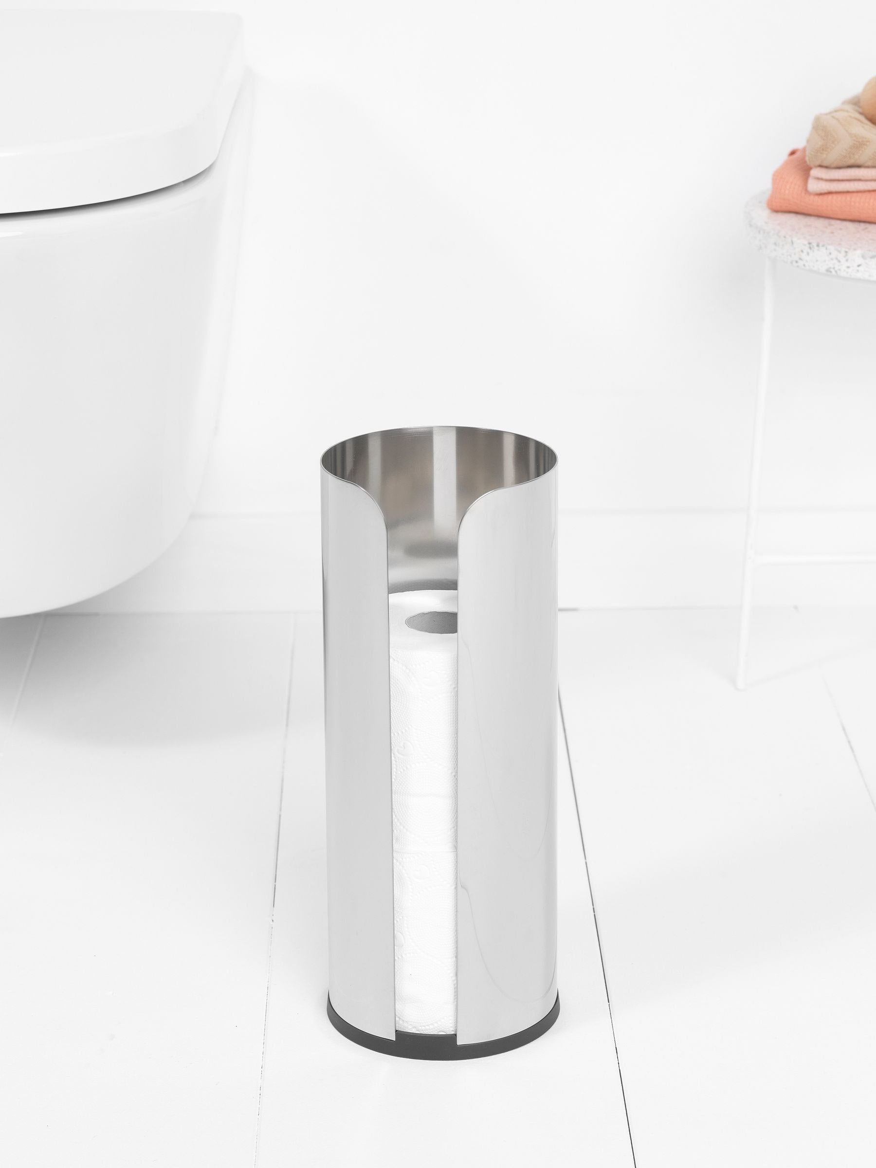 Brabantia Brilliant Steel ReNew Toilet Roll Dispenser