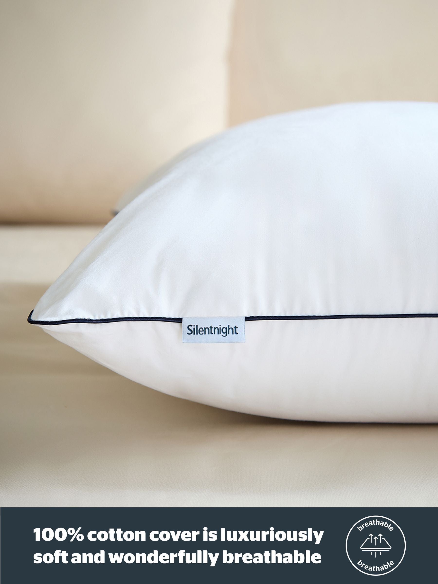 Silentnight Hotel Collection Soft as Down Cotton Pillow