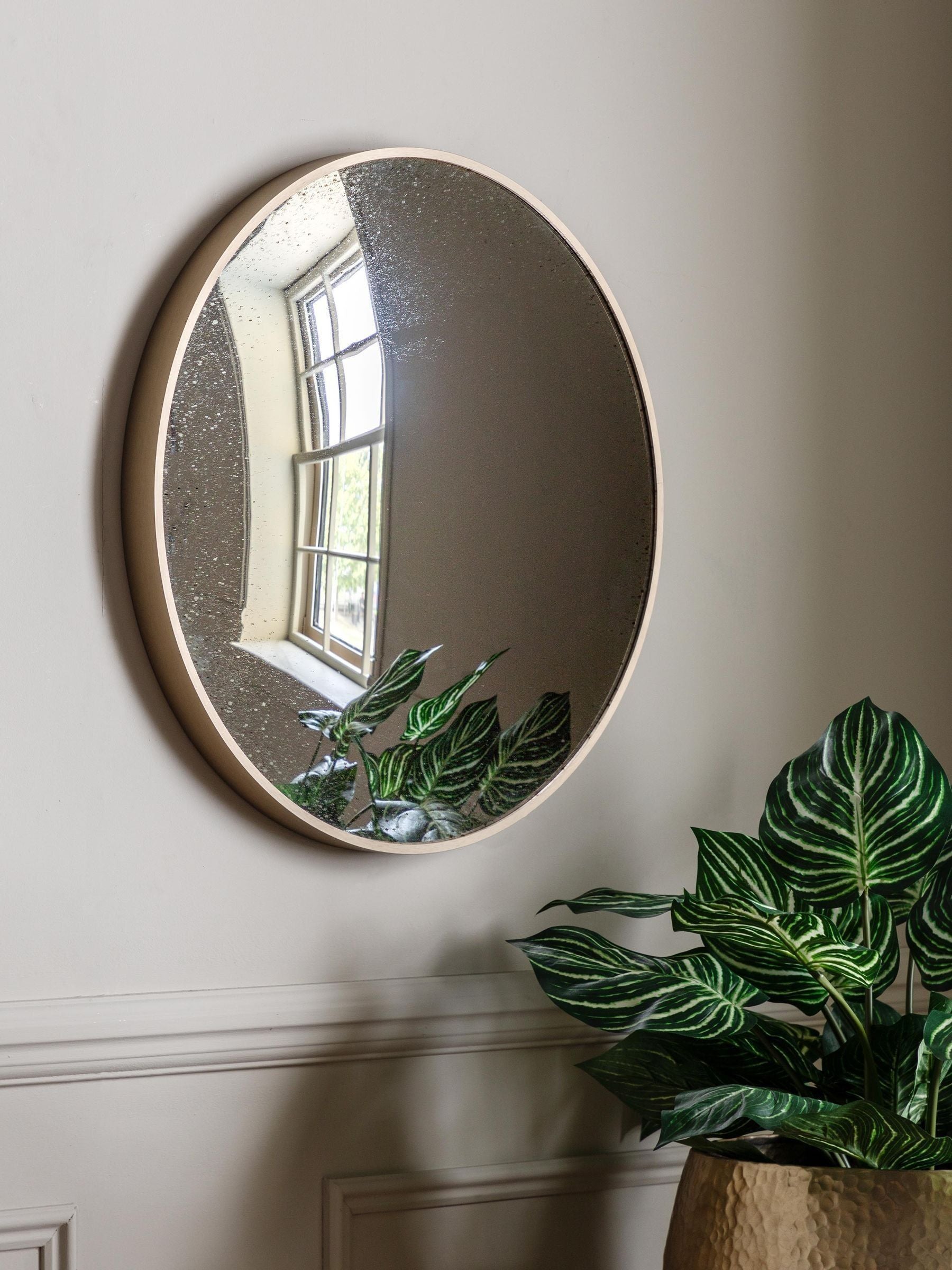 Bronze Yarmouth convex mirror 60cm x 60cm, UK version
