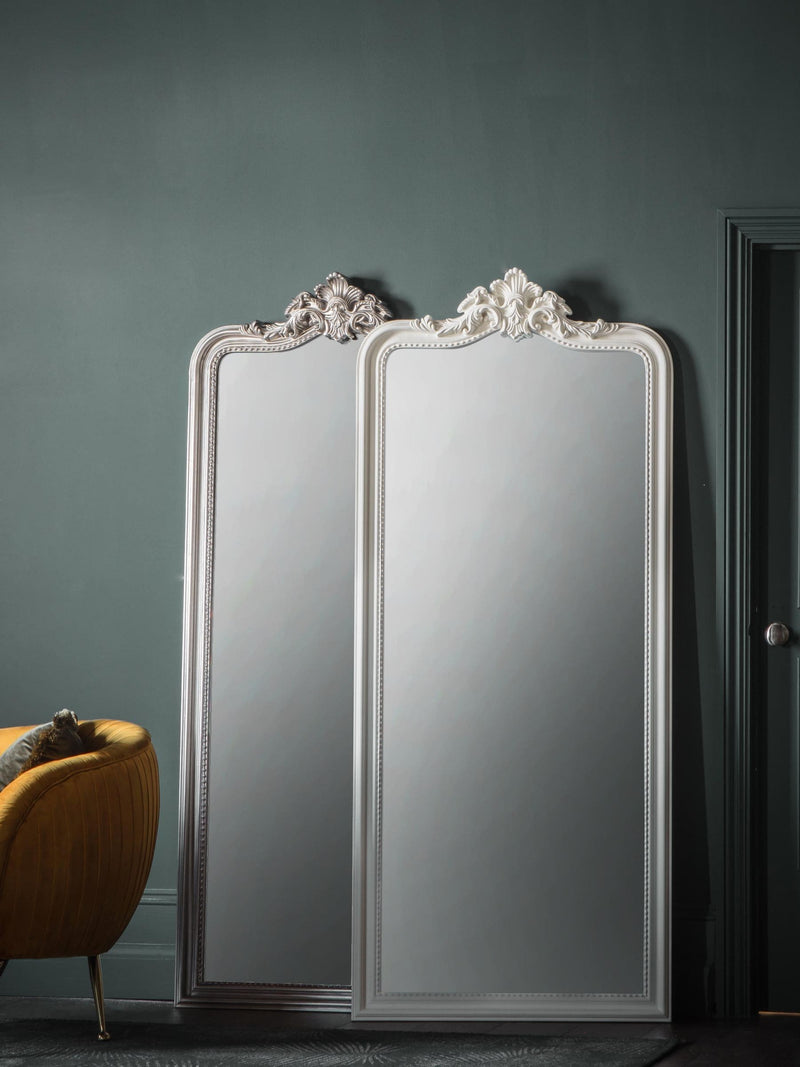 Gallery Home Silver Cagna wall mirror light 190cm height, UK version