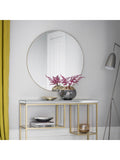Gallery Home Champagne Haylock Round Mirror