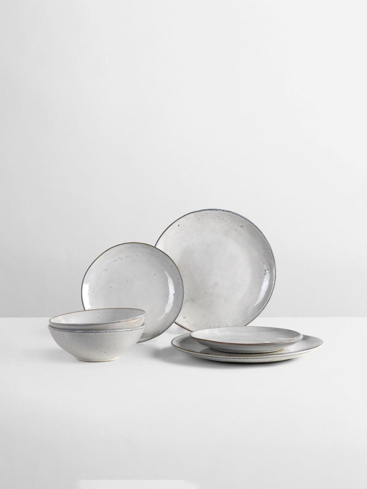 Broste Copenhagen Sand Nordic ceramic dinner set, set of 2 - British product