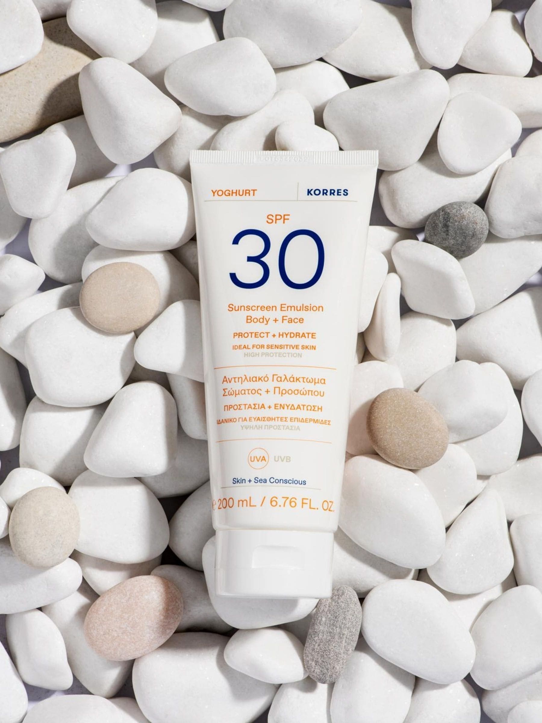 Korres Yoghurt Sunscreen Emulsion Body + Face SPF30 200ml